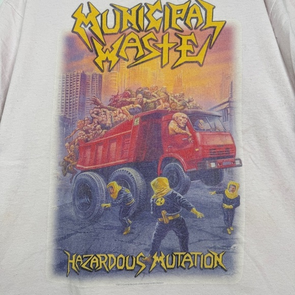 🔥 Vintage 2012 Municipal Waste Hazardous Mutation Tee 🔥 - Picture 2 of 7